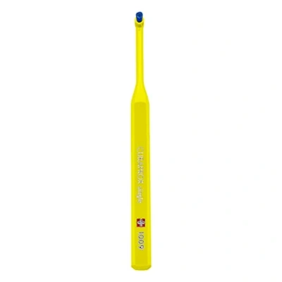 Afbeelding van Curaprox Inbussel tandenborstel CS 1009 single verzorging van gespen, implantaten en bruggen, geel