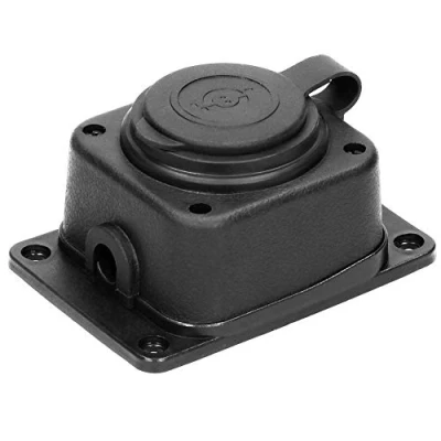 Afbeelding van Heavy duty opbouw wandcontactdoos met afdichting Vochtbestendig rubber IP44 Brandwerend 1 Voudig