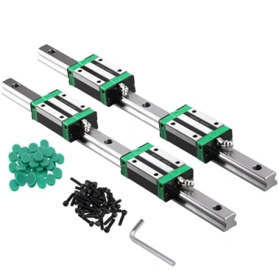 Afbeelding van ONLISUM HGR20 300 mm, 2 stuks lineaire rails met 4 HGH20CA lagerkussenblokken 20 voor doe het zelf 3D printers en CNC machine, freesmachines