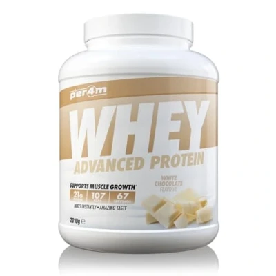 Afbeelding van Per4m Advanced Whey Protein White Chocolate Proteïne poeder Eiwit shake 2.01kg