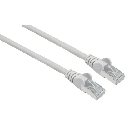 Afbeelding van Intellinet 740982 RJ45 Netwerkkabel, patchkabel CAT 6A S/FTP 7.50 m Grijs Folie afscherming, Afscherming gevlochten, Afgeschermd, Halogeenvrij 1 stuk(s)