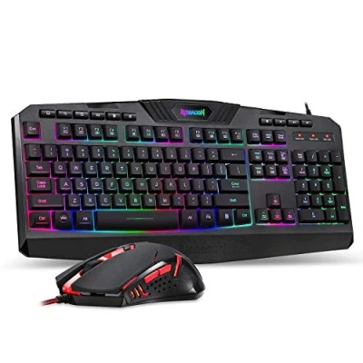 Afbeelding van Redragon S101 Gaming toetsenbord, M601 muis, RGB gamingtoetsenbord met achtergrondverlichting, programmeerbare gamingmuis voordelige combinatieset [nieuwe versie]