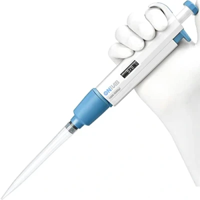 Afbeelding van ONiLAB 1000 5000μl Laboratorium eenkanaals pipet wetenschappelijk laboratoriummicropipet handleiding instelbaar volume, zeer nauwkeurig, pipetteerder