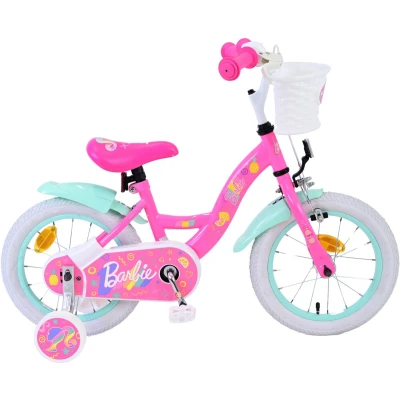 Afbeelding van Barbie Kinderfiets Meisjes 14 inch Roze