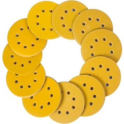 Afbeelding van 110 stuks 125 schuurschijven, vlakschuurschijven 60 80 100 120 150 180 240 320 400 600 en 800 korrelzandbladen