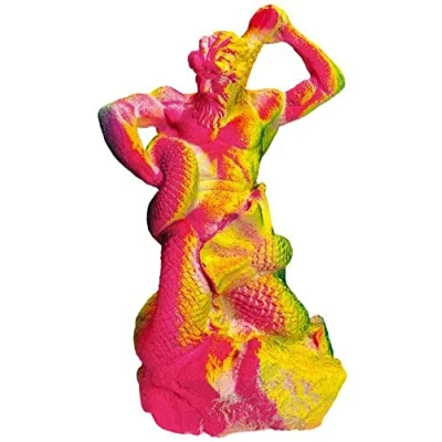 Afbeelding van Nobby aqua deco grieks beeld neon 12,7 x 10,2 20,2 cm