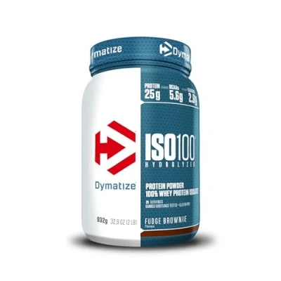 Afbeelding van Dymatize Iso 100 Whey Hydrolisaat 900gr Fudge Brownie