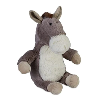Afbeelding van Relaxdays deurstopper ezel deurbuffer dier 26 cm deurstop knuffel binnen stof