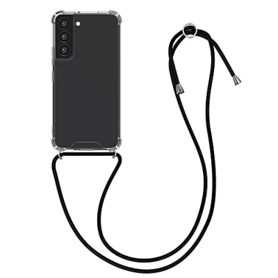 Afbeelding van kwmobile telefoonhoesje geschikt voor Samsung Galaxy S22 Hoesje met telefoonkoord Back cover in zwart / transparant