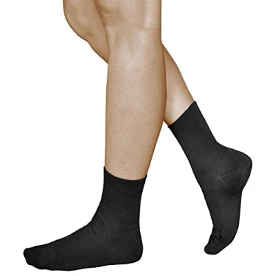 Afbeelding van VITSOCKS Zonder Elastiek met Losse Tops Sokken Dames (3 PAAR) 98% Katoen Niet Knellend, zwart, 35 38