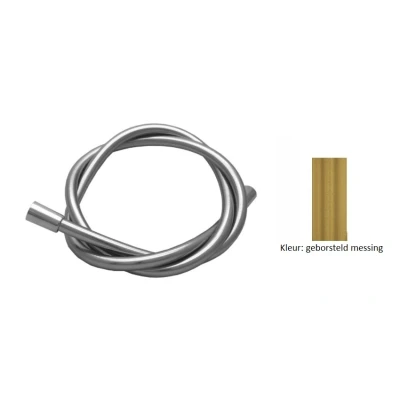Afbeelding van Waterevolution Flow doucheslang 175 cm geborsteld messing M199FLEX1LE