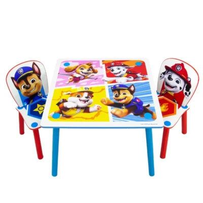 Afbeelding van Kindertafel met 2 stoeltjes Paw Patrol 63x63x45 cm Multicolor/spaanplaat