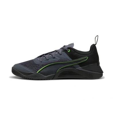 Afbeelding van Puma FUSE 3.0 Trainingsschoen, Heren, Maat: 43, Galactic gray/black/green glare Textiel/ synthetisch