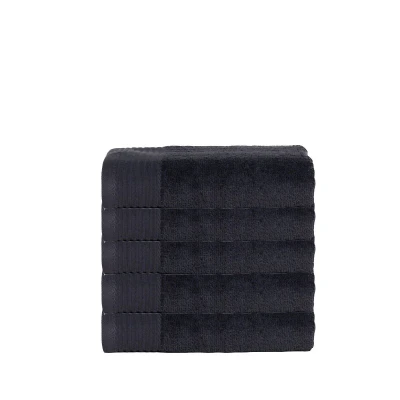 Afbeelding van 5 x The One Towelling handdoek Deluxe 70x140 Antraciet