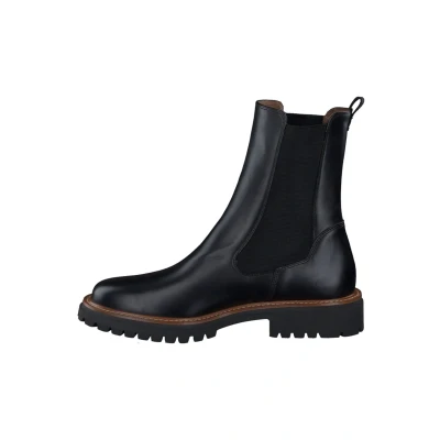 Afbeelding van Paul Green Korte laarzen, Dames, Maat: 36, Classik calf black Leer en textiel