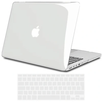 Afbeelding van TECOOL Case Hoes Compatibel met MacBook PRO 13 inch Retina 2015 2014 2013 2012 A1502 A1425, Slim Plastic Harde Koffer Bescherming Hardcase en EU Toetsenbord Cover, transparant