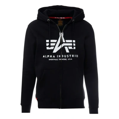 Afbeelding van Alpha Industries Sweater met rits, Heren, Maat: XS, Black