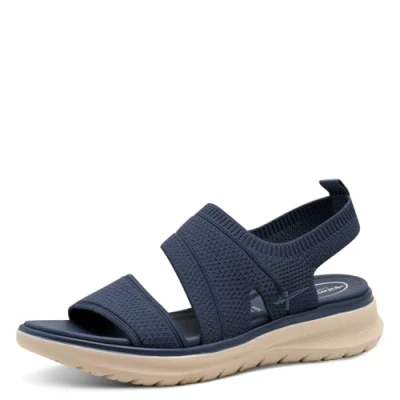 Afbeelding van Tamaris Sandalen met sleehak, Dames, Maat: 41, Navy Schoenen