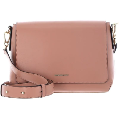 Afbeelding van MANDARINA DUCK Leren Schoudertas Luna Shoulder Bag With Flap Small Desert Sand Oud roze