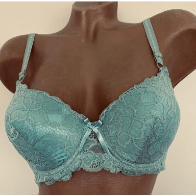 Afbeelding van Dames BH push up met kant 70B groen