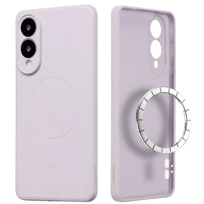 Afbeelding van imoshion Hoesje geschikt voor Samsung Galaxy S25 Edge Color Backcover MagSafe Paars