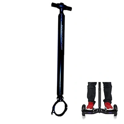 Afbeelding van Locisne Rekbare Aluminiumlegering Balance Scooter Stuur voor 6.5CM (2.56&quot;) Diameter Roller Tweewieler Scooter, Beginner Elektrische Hoverboard Stand, Smart Hoverscooter Ondersteuning Zwart
