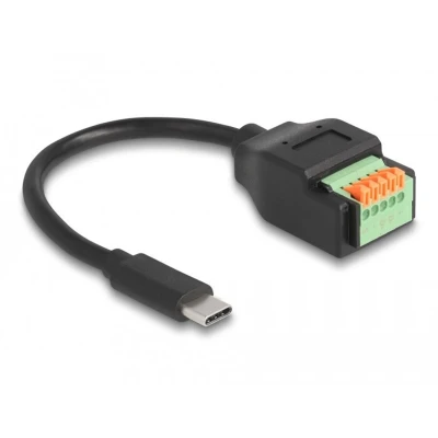 Afbeelding van Delock USB 2.0 Kabel Type C™ Stecker zu Terminalblock Adapter mi