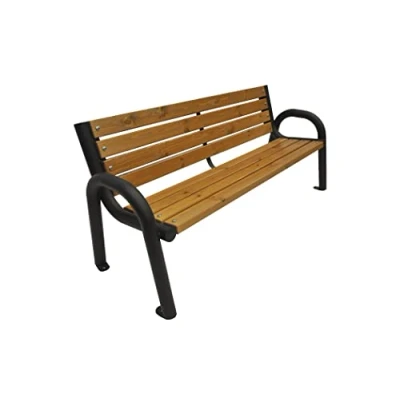 Afbeelding van Primario Grande Tuinbank, Parkbank Hout Tuinmeubelen, Buitenbank Massief Bankframe Bank Weerbestendig, Design Scandinavische Robuuste ((150cm, Eik))