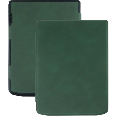 Afbeelding van E Reader Hoes Geschikt voor PocketBook InkPad 4 Book Case met Sleep/Wake Functie Kunstlederen Beschermhoes Groen