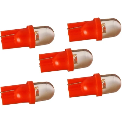 Afbeelding van T10 autolamp 5 stuks dashbordverlichting rood LED 12V DC