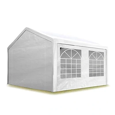 Afbeelding van Partytent Feesttent Paviljoen 4x5 m wit PE 350 N zeil 100% waterdicht UV bestendig
