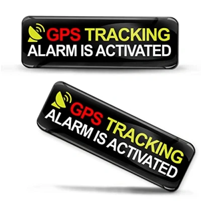 Afbeelding van Biomar Labs 2 x 3D gel siliconen GPS tracking alarminstallatie, alarm geactiveerde stickers, autosticker, auto, motorfiets, fiets, raam, telefoon, laptop, pc, tablet, deur, KS 28