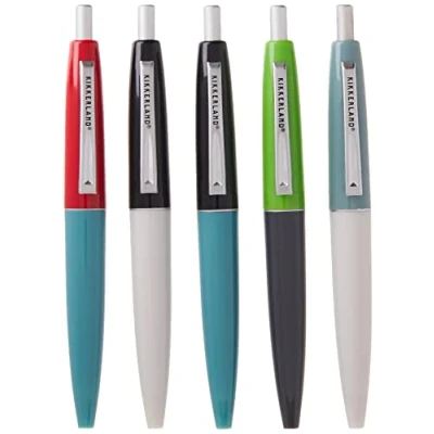 Afbeelding van Kikkerland Mini balpen, retrolook, 5 stuks