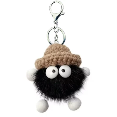 Afbeelding van Boraboi ® Sierlijke Sleutelhanger met Karabijnhaak en Zachte Pluche voor Stijlvolle Decoraties Geluksbrenger