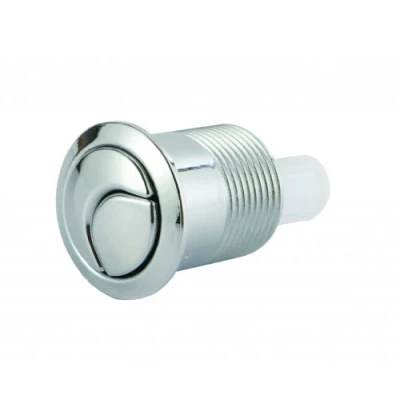Afbeelding van Chroomkleurige wc drukknop van Siamp voor dubbele spoelbak, Skipper 45, spoeling, meerkleurig 34455007