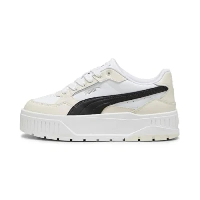 Afbeelding van Puma Karmen II IDOL Sneakers laag, Dames, Maat: 42, Beige Leer en imitatieleer