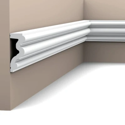 Afbeelding van Orac P4025 wandlijst 200x8.3x3.4 cm voor afwerking van een wand