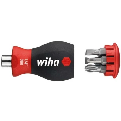 Afbeelding van Wiha Schroevendraaier met bitmagazijn magnetisch sleufkop, Pozidriv me