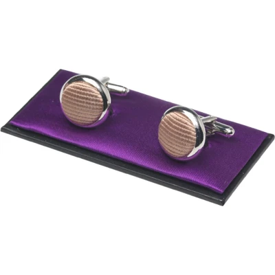 Afbeelding van Manchetknopen Beige Zijde