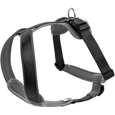 Afbeelding van Hunter Harnas Neopren Nylon Zwart&amp;Grijs Hondenharnas 36 44x1.5 cm