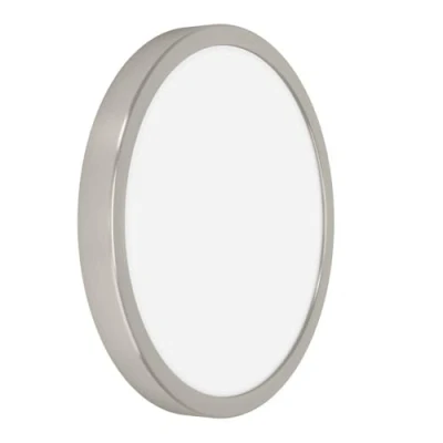 Afbeelding van EGLO LED plafondlamp Fueva 6, ronde plafonnière, opbouwlamp van metaal in zilver en wit kunststof, plafondverlichting warm koud wit, lamp plafond ⌀ 28 cm
