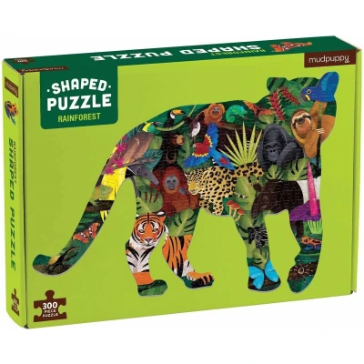 Afbeelding van Mudpuppy Shaped puzzel rainforest 300 stukjes