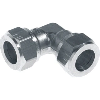 Afbeelding van VSH Super kniekoppeling 90 15 mm knel vernikkeld