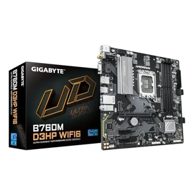 Afbeelding van MB GBT Intel 1700 B760M D3HP WIFI6 M ATX 4xD5 5333+(OC) PCIe4x4 USB3.2 Gen2