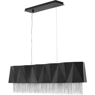 Afbeelding van Hinkley/ Fredrick Ramond LED Pendelarmatuur Zuma 6X E27 Max 60W Dimbaar Satin Black/ Silver