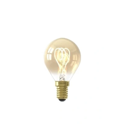 Afbeelding van LED lamp goud Kogellamp 4W E14 1800K Dimbaar