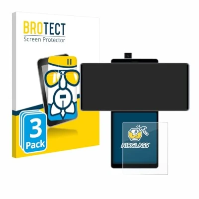 Afbeelding van BROTECT Screenprotector voor LG Wing (Achterdisplay) Folie Beschermfolie Beschermglas transparant (3 Stuks)