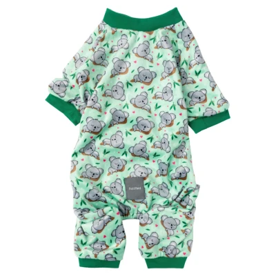 Afbeelding van Fuzzyard Pyjama Dream Time Koalas Lichtgroen&amp;Groen Hondenkleding 31 cm