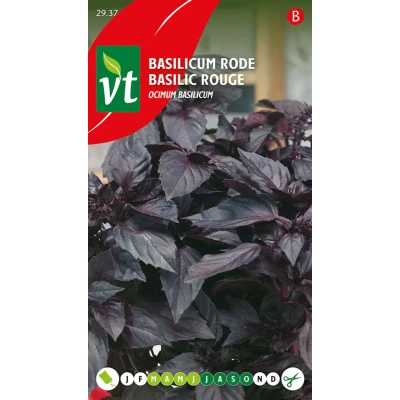 Afbeelding van Basilicum Rode Zaden Aromatische Kruiden met een Prachtige Tint voor Culinaire Creativitei