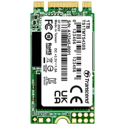 Afbeelding van Transcend 430S 1 TB SATA M.2 SSD 2242 harde schijf 6 Gb/s Retail TS1TMTS430S